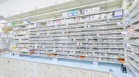 ツルハドラッグイオンタウン矢本調剤薬局の薬棚