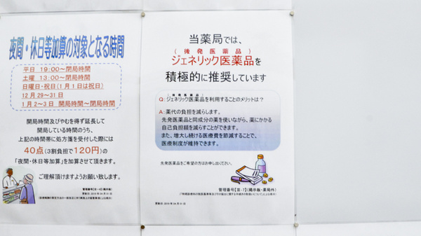 調剤薬局ツルハドラッグ東根神町店のジェネリック対応