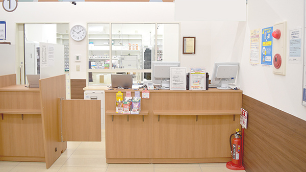 薬局くすりの福太郎東松戸店の受付/カウンター