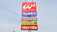 ウェルネス薬局大東店の看板