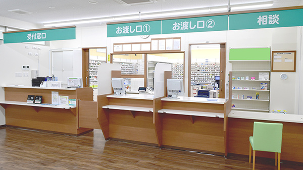 杏林堂薬局　白羽店の受付/カウンター