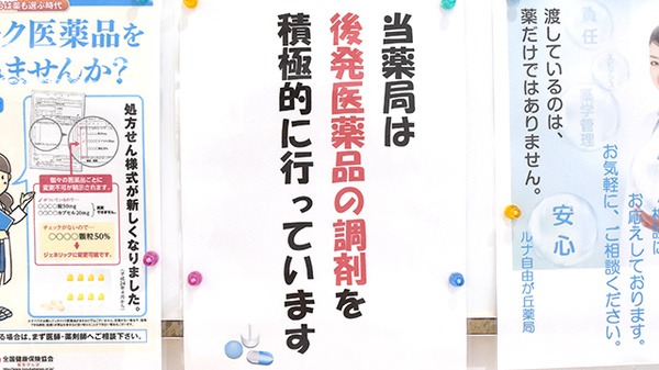 ルナ自由が丘薬局のジェネリック対応