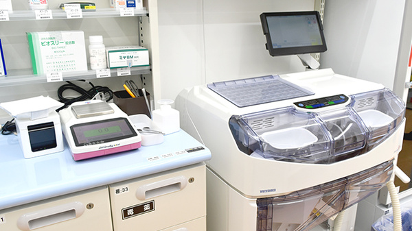 ユタカ薬局　岐阜福光南の調剤器具
