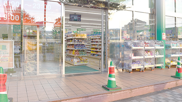 ドラッグセイムス清瀬駅前薬局の入口