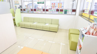 スギ薬局　西賀茂店の待合スペース