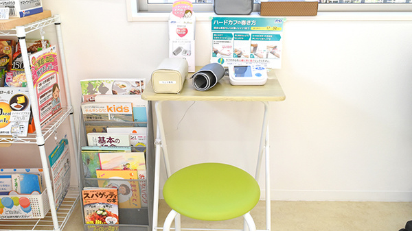 ちとせ薬局の血圧計