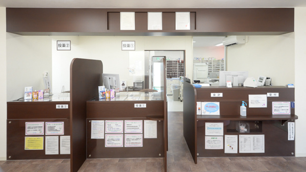 あるぷす薬局みその店の受付/カウンター