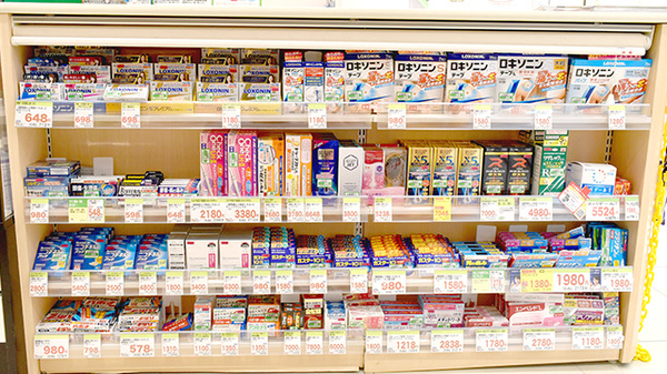 スギ薬局　ニュー新橋ビル店の一般医薬品