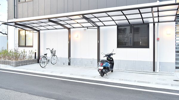 たんぽぽ薬局　尼崎店の駐輪場