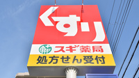 スギ薬局　和泉府中東店の看板