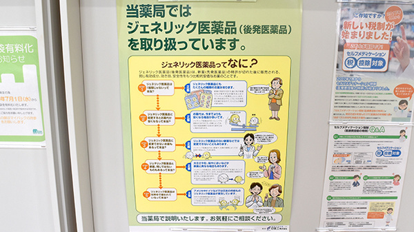 しんわ薬局松戸店のジェネリック対応