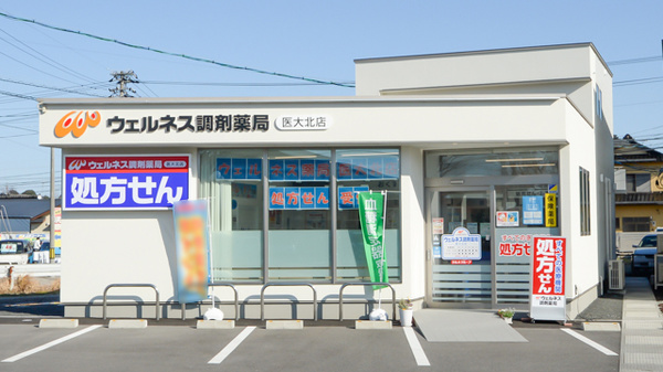 ウェルネス調剤薬局医大北店の外観