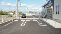 エース西成薬局の駐車場