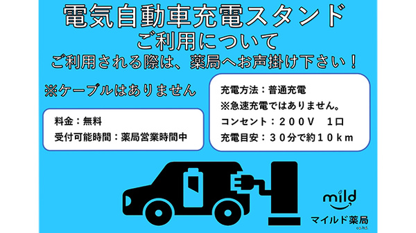 マイルド薬局楽市店の駐車場案内