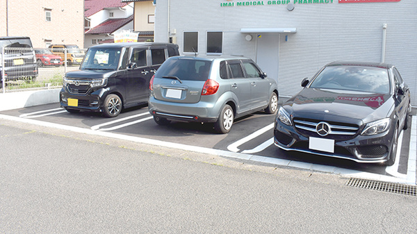 のだ東中央オレンジ薬局の駐車場