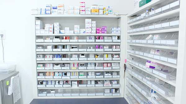 バンビ薬局　東石川店の薬棚