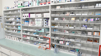 つくし薬局　作新台店の薬棚