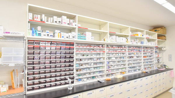 たんぽぽ薬局　那加店の薬棚