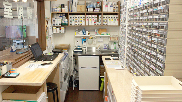 きのめ薬局の調剤室