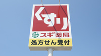 スギ薬局　久安店の看板