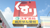 スギ薬局　千本三条店の看板