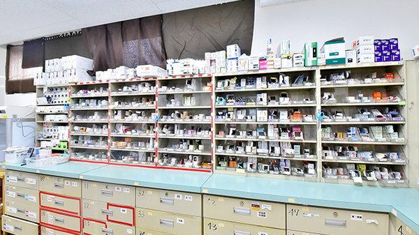 ファーマライズ薬局 常盤台店の薬棚