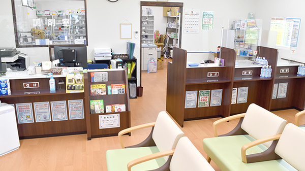とちぎ薬局芳賀店の受付/カウンター