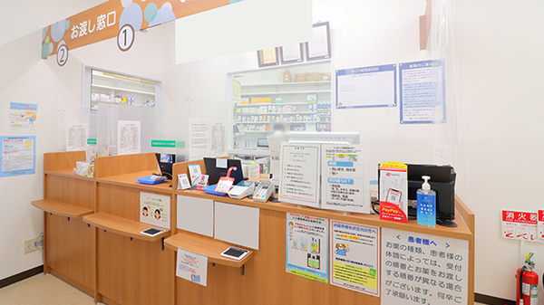 薬局くすりの福太郎　青戸3丁目店の受付/カウンター
