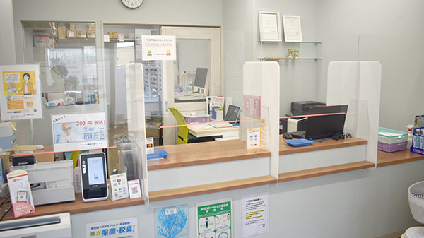 トモエ薬局　一条通店の受付/カウンター