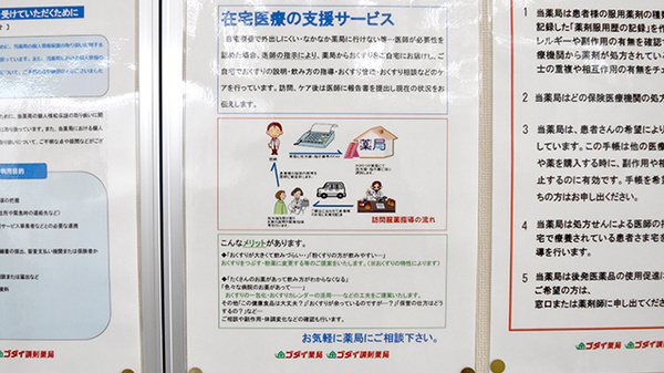 ゴダイ薬局　東山店の在宅対応