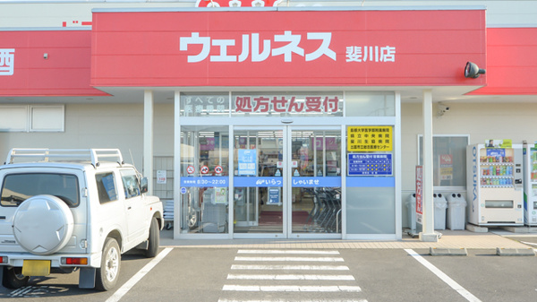 ウェルネス薬局斐川店の入口