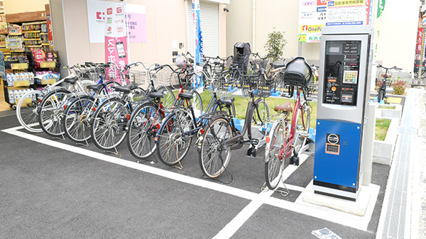 ココカラファイン薬局喜連瓜破駅前店の駐輪場