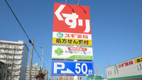 スギ薬局　中小田井店の看板