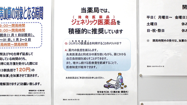 調剤薬局ツルハドラッグ鶴見市場店のジェネリック対応