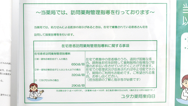 ユタカ薬局　東向日の在宅対応