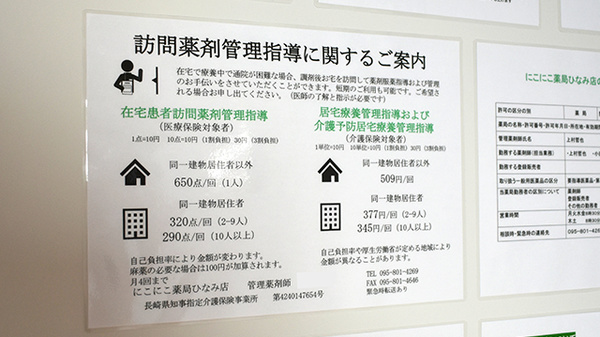 にこにこ薬局ひなみ店の在宅対応