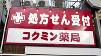 コクミン薬局あびこ道駅前店の看板