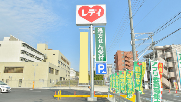 レデイ薬局道後樋又店の看板