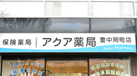 アクア薬局　豊中岡町店の看板