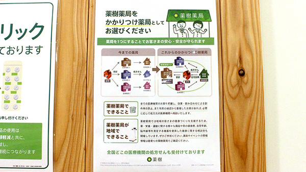薬樹薬局　ライフ溝口店のかかりつけ薬局対応