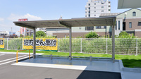 スギ薬局　中川南店の駐輪場