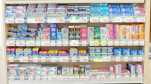 スギ薬局　前橋関根店の一般医薬品