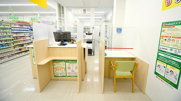 スギ薬局　川越クレアモール店の受付/カウンター