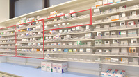 コクミン薬局　近鉄八尾店の薬棚