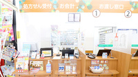 薬局くすりの福太郎　西早稲田店の受付/カウンター