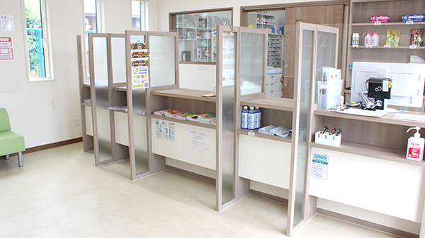 ふじ調剤薬局 那須塩原店の受付/カウンター