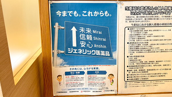 わかば薬局　谷塚店のジェネリック対応