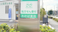 わかば薬局　谷塚店の看板