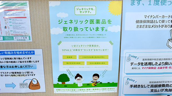オリーブ薬局のジェネリック対応