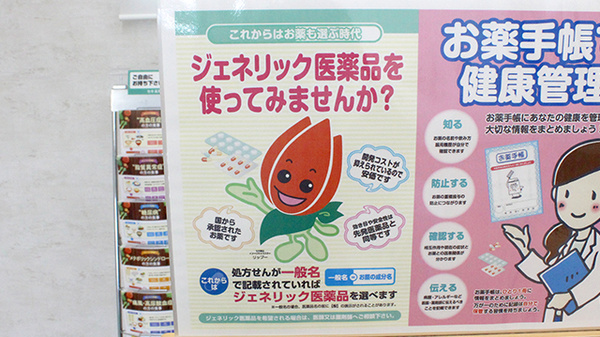 セキ薬局　東越谷三丁目店のジェネリック対応